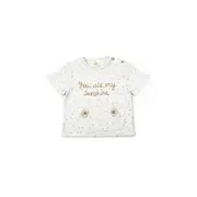 Set tricou cu pantaloni scurti TeddyBear, 100% bumbac organic, BabyCosy (Marime: 18-24 Luni) JEMBC-CSYM7101-18