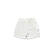 Set tricou maro cu pantaloni scurti TeddyBear, 100% bumbac organic, BabyCosy (Marime: 6-9 luni) JEMBC-CSYM7103-6