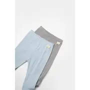 Set 2 pantaloni Bamboo, blue, BabyCosy, 50%bumbac+50% bambus (Marime: 3-6 Luni) JEMBC-CSYB9029-3