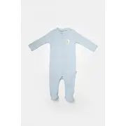 Set 2 salopete lungi Bamboo, blue, BabyCosy, 50%bumbac+50% bambus (Marime: 3-6 Luni) JEMBC-CSYB9035-3