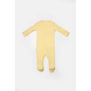 Set 2 salopete lungi Bamboo, galben, BabyCosy, 50%bumbac+50% bambus (Marime: 3-6 Luni) JEMBC-CSYB9034-3