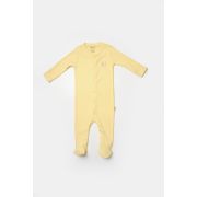 Set 2 salopete lungi Bamboo, galben, BabyCosy, 50%bumbac+50% bambus (Marime: 3-6 Luni) JEMBC-CSYB9034-3