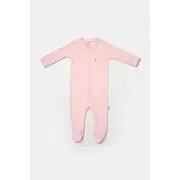 Set 2 salopete lungi Bamboo, roz, BabyCosy, 50%bumbac+50% bambus (Marime: 3-6 Luni) JEMBC-CSYB9033-3