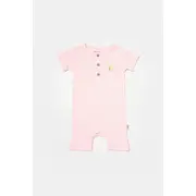 Set 2 salopete scurte Bamboo, roz, BabyCosy, 50%bumbac+50% bambus (Marime: 9-12 luni) JEMBC-CSYB9036-9