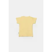 Set 2 tricouri Bamboo, galben, BabyCosy, 50% bumbac+50%bambus (Marime: 18-24 Luni) JEMBC-CSYB9022-18