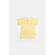 Set 2 tricouri Bamboo, galben, BabyCosy, 50% bumbac+50%bambus (Marime: 9-12 luni) JEMBC-CSYB9022-9