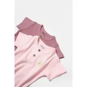 Set 2 tricouri Bamboo,roz, BabyCosy, 50% bumbac+50%bambus (Marime: 9-12 luni) JEMBC-CSYB9021-9
