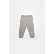 Set 3 piese:bluza, pantaloni si caciulita Bamboo, gri, BabyCosy, 50% bumbac+50%bambus (Marime: 18-24 Luni) JEMBC-CSYB9005-18