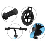 Bicicleta De Echilibru Fara Pedale Pentru Copii, Reglabila Si Roti Late Eva De 12  , Rebel Blue, Kidwell Pjbrobirel01a0