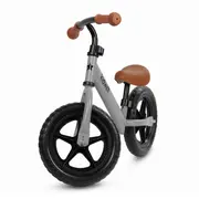 Bicicleta De Echilibru Fara Pedale Pentru Copii, Reglabila Si Roti Late Eva De 12  , Rebel Gray, Kidwell Pjbrobireb15a0