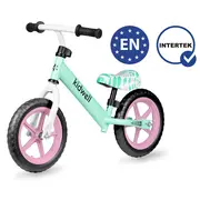 Bicicleta De Echilibru Fara Pedale Pentru Copii, Reglabila Si Roti Late Eva De 12  , Rebel Mint, Kidwell Pjbrobirel02a0