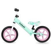 Bicicleta De Echilibru Fara Pedale Pentru Copii, Reglabila Si Roti Late Eva De 12  , Rebel Mint, Kidwell Pjbrobirel02a0