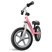 Bicicleta De Echilibru Fara Pedale Pentru Copii, Reglabila Si Roti Late Eva De 12  , Rebel Pink, Kidwell Pjbrobirel03a0