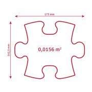 Covoras ortopedic senzorial puzzle set fluorescent, straluceste in intuneric - okemfk-096