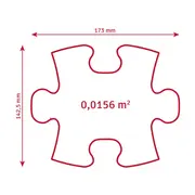 Covoras ortopedic senzorial puzzle set fluorescent, straluceste in intuneric - okemfk-096