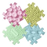 Covoras ortopedic senzorial puzzle set pastel start - okemfk-094