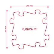 Covoras ortopedic senzorial puzzle set pastel start - okemfk-094