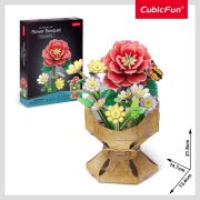 Cubic Fun - Buchet de flori 3D Camelie 109 piese ARTCUW3302h