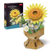Cubic Fun - Buchet de flori 3D Floarea Soarelui 102 piese ARTCUW3303h