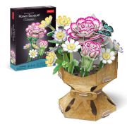 Cubic Fun - Buchet de flori 3D Garoafa 134 piese ARTCUW3300h