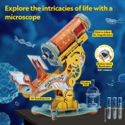 Cubic Fun - Joc Educativ STEM National Geographic puzzle 3D Microscop ARTCUDS1127h