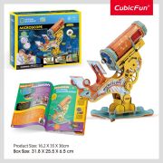 Cubic Fun - Joc Educativ STEM National Geographic puzzle 3D Microscop ARTCUDS1127h