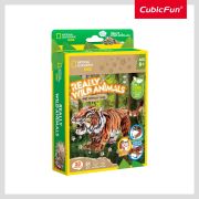 Cubic Fun - National Geographic Animale Salbatice Puzzle 3D Tigru Siberian 87 piese ARTCUDS1071h