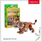 Cubic Fun - National Geographic Animale Salbatice Puzzle 3D Tigru Siberian 87 piese ARTCUDS1071h