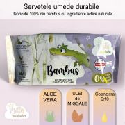 Millis Servetele Umede din Bambus Magic 60 buc TNA35020