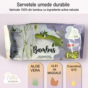 Millis Servetele Umede din Bambus Magic 60 buc TNA35020