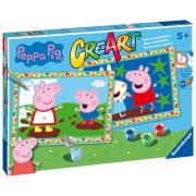 Ravensburger - CreArt pictura pe numere pentru copii 2 sabloane Peppa Pig ARTRVSPBN23570