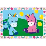 Ravensburger - CreArt pictura pe numere pentru copii 2 sabloane unicorni veseli ARTRVSPBN23699