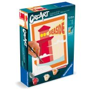 Ravensburger - CreArt pictura pe numere pentru copii far pe plaja ARTRVSPBN23899
