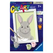 Ravensburger - CreArt pictura pe numere pentru copii iepuras gri ARTRVSPBN23718