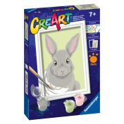Ravensburger - CreArt pictura pe numere pentru copii iepuras gri ARTRVSPBN23718