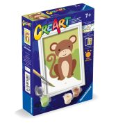 Ravensburger - CreArt pictura pe numere pentru copii maimuta salbatica ARTRVSPBN23966