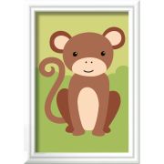 Ravensburger - CreArt pictura pe numere pentru copii maimuta salbatica ARTRVSPBN23966