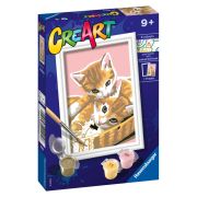 Ravensburger - CreArt pictura pe numere pentru copii pisicute dragalase ARTRVSPBN20205
