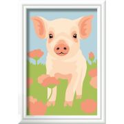 Ravensburger - CreArt pictura pe numere pentru copii porcusor dragut ARTRVSPBN23970