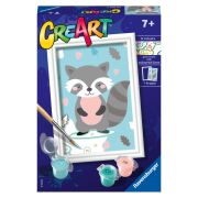 Ravensburger - CreArt pictura pe numere pentru copii raton dragalas ARTRVSPBN20208