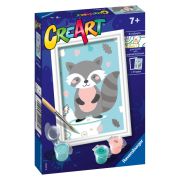 Ravensburger - CreArt pictura pe numere pentru copii raton dragalas ARTRVSPBN20208