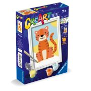 Ravensburger - CreArt pictura pe numere pentru copii tigru salbatic ARTRVSPBN23969