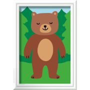 Ravensburger - CreArt pictura pe numere pentru copii urs salbatic ARTRVSPBN23968