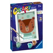 Ravensburger - CreArt pictura pe numere pentru copii ursulet dragut ARTRVSPBN23603