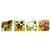 Ravensburger - Puzzle Up animale de la ferma 4 puzzle contur 4 6 8 10 piese ARTRVSPC04001
