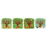Ravensburger - Puzzle Up anotimpuri 4 puzzle contur 12 16 20 24 piese ARTRVSPC04002