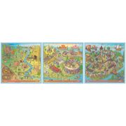 Ravensburger - Puzzle Up istorie 3 puzzle 100 121 144 piese ARTRVSPC04005