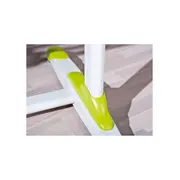 Set birou ergonomic hm collorido, inaltime reglabila, unghi inclinare ajustabil, mdf, alb si scaun birou hm kitty, piele ecologica, mecanism de balans, 80 kg, roz drm10544