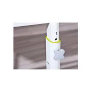 Set birou ergonomic HM Collorido, inaltime reglabila, unghi inclinare ajustabil, MDF, alb si scaun birou HM Kitty, piele ecologica, Mecanism de balans, 80 Kg, roz DRM10544