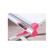 Set birou ergonomic hm collorido, inaltime reglabila, unghi inclinare ajustabil, mdf, alb si scaun birou hm kitty, piele ecologica, mecanism de balans, 80 kg, roz drm10544
